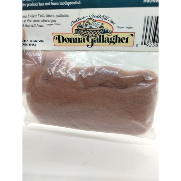 Home Folk Wool Doll Hair - One Yard - #850R Auburn Red - Picture 3 of 3